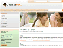Tablet Screenshot of collegemom.com